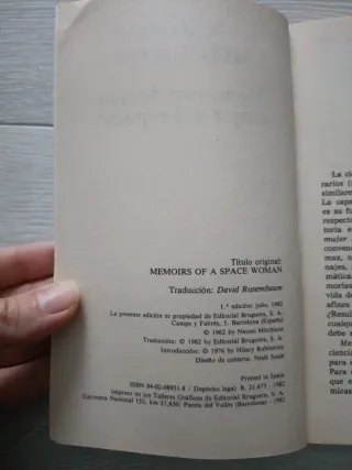 Memorias de una mujer del espacio