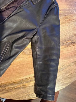 Chaqueta Piel Vintage Negra