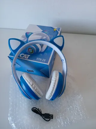 Auriculares STN-28 Orejas LED Bluetooth