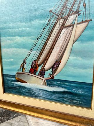 Quadro Olio 50x70 Barca a Vela