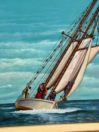 Quadro Olio 50x70 Barca a Vela