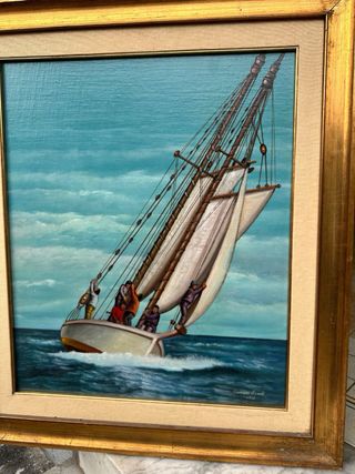 Quadro Olio 50x70 Barca a Vela