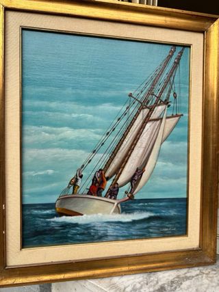 Quadro Olio 50x70 Barca a Vela