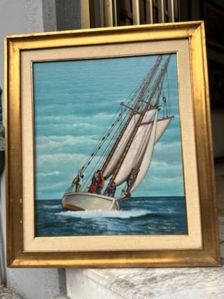 Quadro Olio 50x70 Barca a Vela