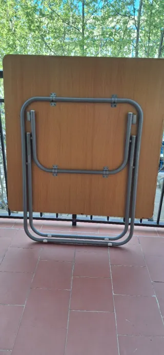 Mesa plegable terraza balcón, 90x90