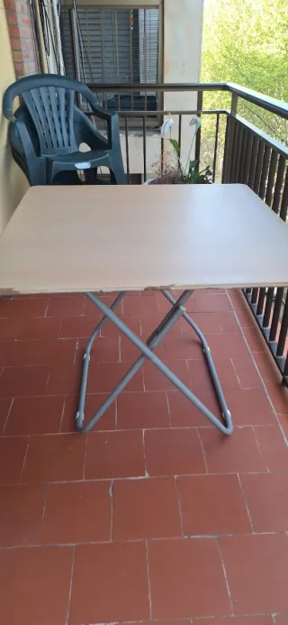 Mesa plegable terraza balcón, 90x90