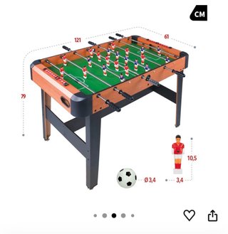 Futbolín de madera