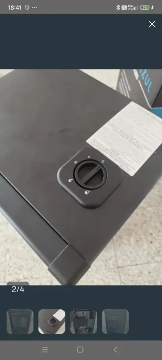 Estufa de gas llama azul