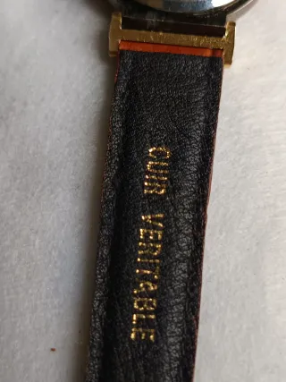 Seiko vintage quartz oro cinturino pelle nuovo