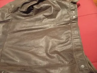 Cazadora de Piel Green Coast Marrón Talla XL