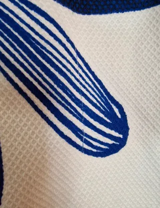 Vestito Zara BASIC – Bianco e Blu – Taglia L