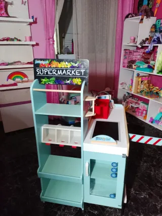 Tienda infantil con accesorios