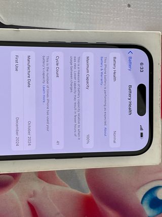 iPhone 16 Negro 128 GB - Como nuevo - Bateria 100%