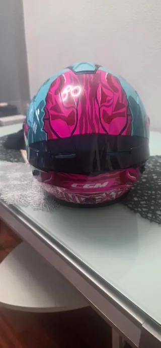 Casco integral moto diseño zombie