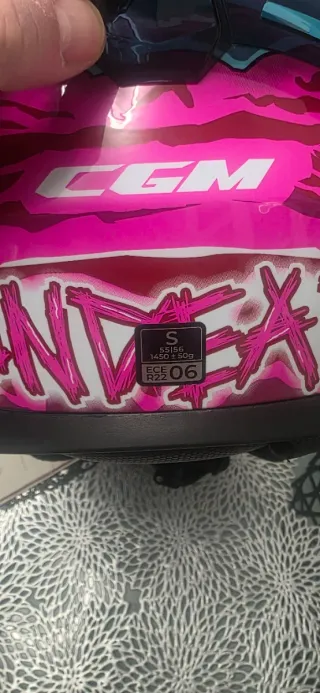 Casco integral moto diseño zombie