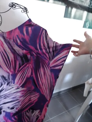 Vestido largo estampado evento