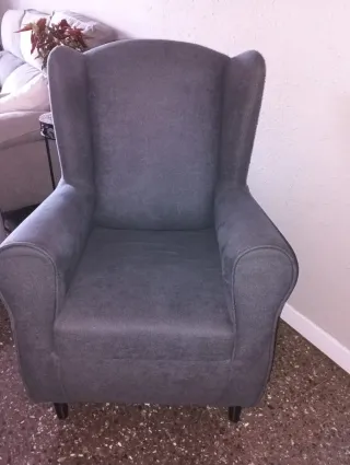 Sillón individual gris,urge por traslado.