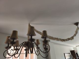 Lámpara de techo rústica