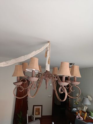 Lámpara de techo rústica