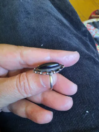 Anillo Onix Vintage Plata