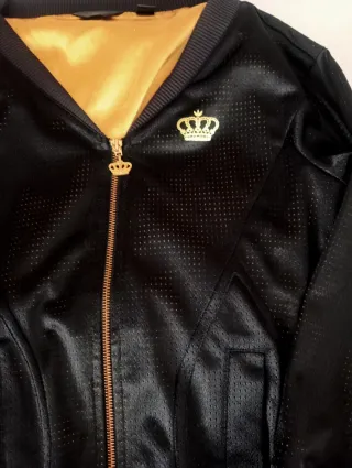 Chaqueta Adidas Negra y Dorada Talla M