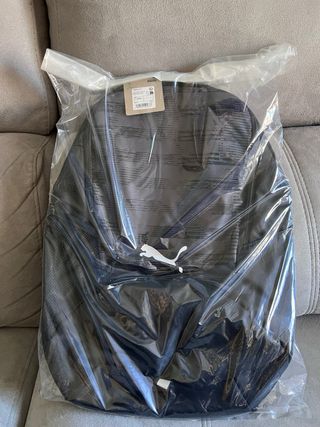 Mochila Puma Rise Negra Gris Nueva