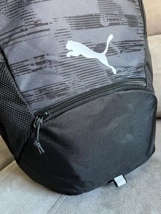 Mochila Puma Rise Negra Gris Nueva