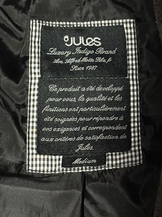 Abrigo de paño gris Talla M