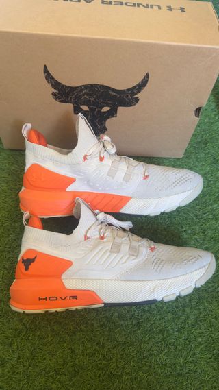 Zapatillas Under Armour Project Rock 3 Beige/Naran