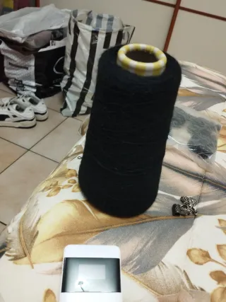 Bobina grande cotone nero