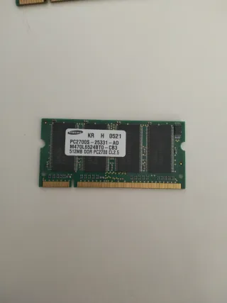 Módulos Memoria RAM 512MB Hynix Samsung