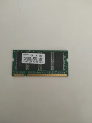 Módulos Memoria RAM 512MB Hynix Samsung