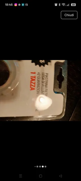 Ricambio filtro moka Casa Coop 1 tazza