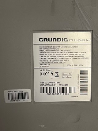 Televisor Grundig Plata Regalo