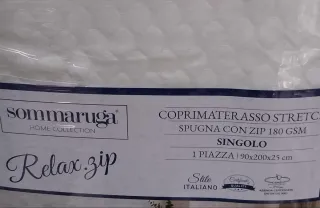 Coprimaterasso singolo con zip
