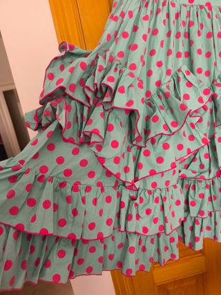 Vestido Flamenca Niña Lunares