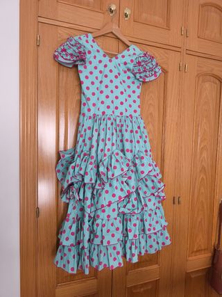 Vestido Flamenca Niña Lunares