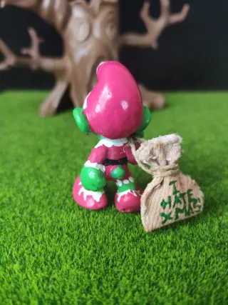 Pitufo Puffo Grinch Babbo Natale Custom