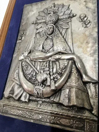 Cuadro metálico en relieve Virgen de las Angustias