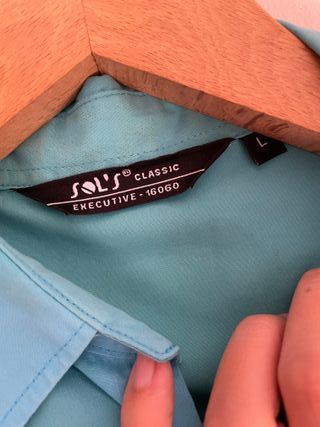 Camisa Mujer Manga 3/4 Turquesa Talla L