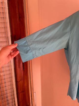 Camisa Mujer Manga 3/4 Turquesa Talla L