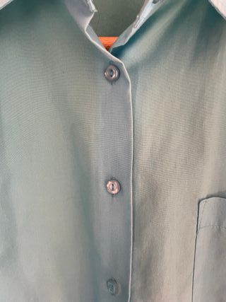 Camisa Mujer Manga 3/4 Turquesa Talla L
