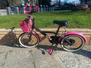 Bicicleta niña Btwin rosa