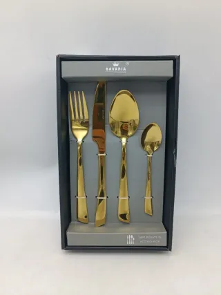 Set Posate 24 Pezzi Oro