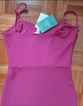 Vestito midi H&M fucsia - con etichetta
