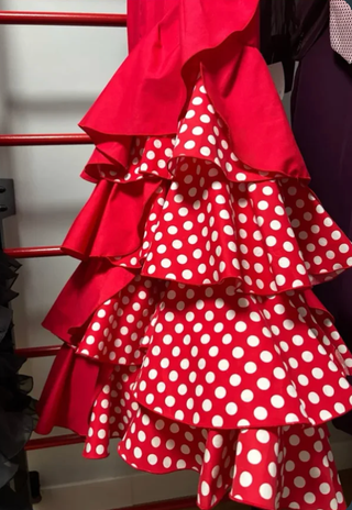 Traje Flamenca Niña Rojo