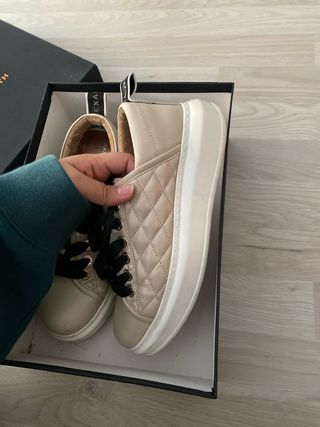 Alexander Smith London Tenis beige/blanco