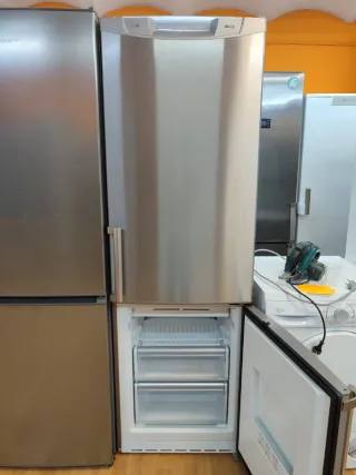 Nevera combi acero inoxidable