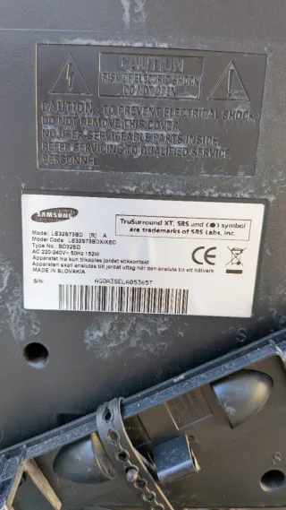 Televisión Samsung 32" HD DNIE DVB SRS TRUSURROUND