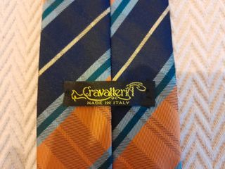 Cravatta Vintage Anni '80 Fantasia Righe